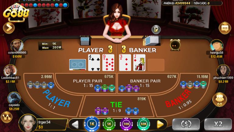 Kinh nghiệm chơi Baccarat Go88 - Nói không với cửa hòa