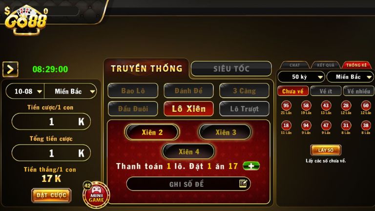 Kinh nghiệm chơi lô đề Go88 - nhớ lô rơi theo tuần